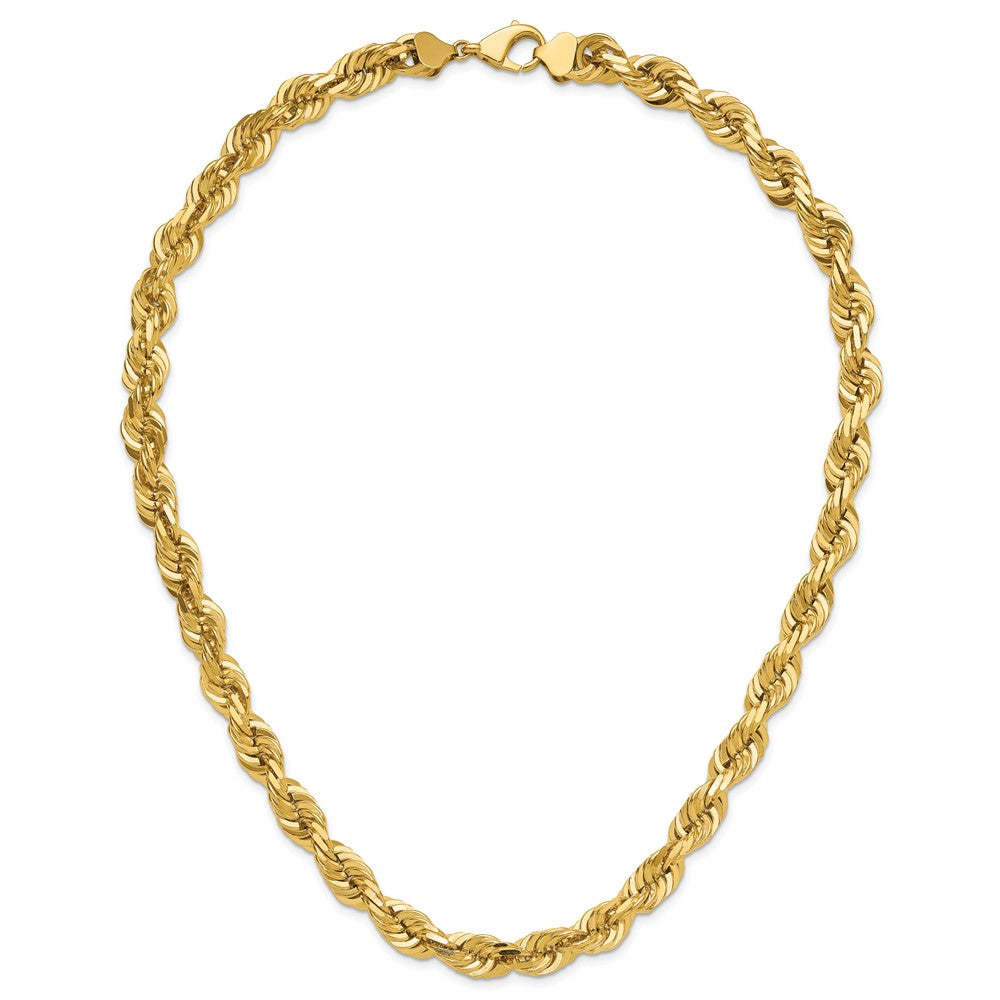 Gold (10K & 14K) Diamond-Cut Rope Chain — 10 mm