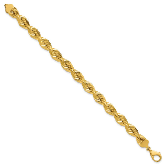 Gold (10K & 14K) Diamond-Cut Rope Chain — 10 mm