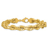 Gold (10K & 14K) Diamond-Cut Rope Chain — 10 mm