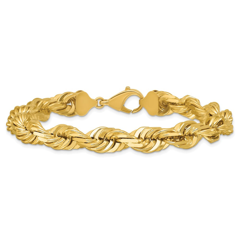 Gold (10K & 14K) Diamond-Cut Rope Chain — 10 mm