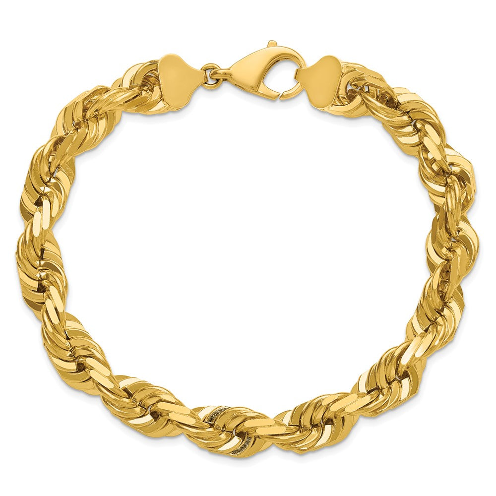 Gold (10K & 14K) Diamond-Cut Rope Chain — 10 mm