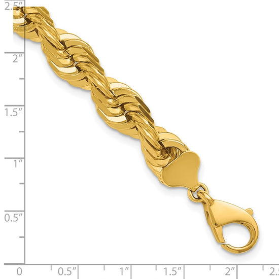 Gold (10K & 14K) Diamond-Cut Rope Chain — 10 mm