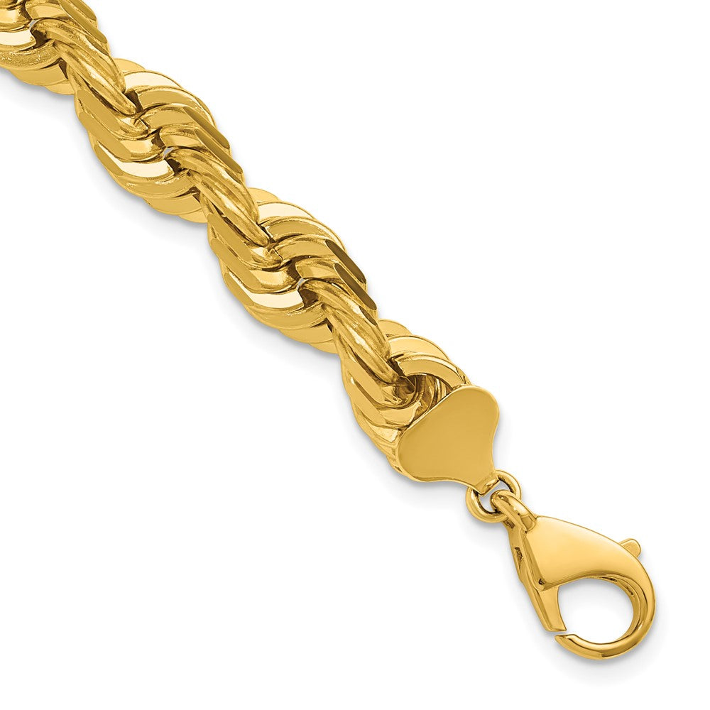 Gold (10K & 14K) Diamond-Cut Rope Chain — 10 mm