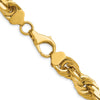 Gold (10K & 14K) Diamond-Cut Rope Chain — 12 mm