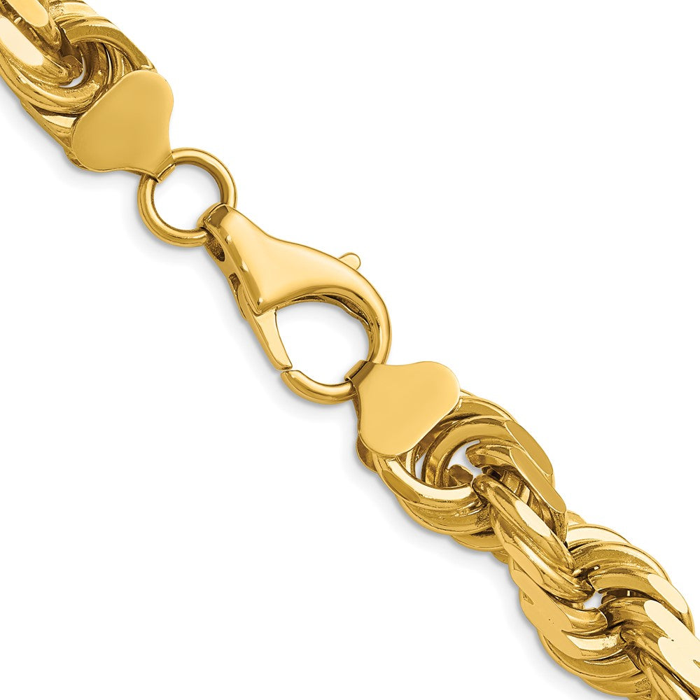 Gold (10K & 14K) Diamond-Cut Rope Chain — 12 mm