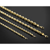 Gold (10K & 14K) Diamond-Cut Rope Chain — 12 mm