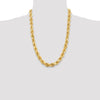 Gold (10K & 14K) Diamond-Cut Rope Chain — 12 mm