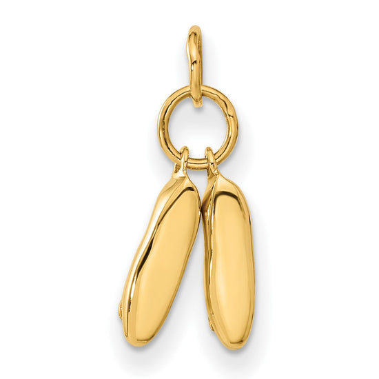 Gold Ballet Slippers Charm