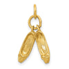 Gold Ballet Slippers Charm