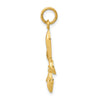 Gold Polished Flue de lis Pendants