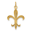 Gold Polished Flue de lis Pendants