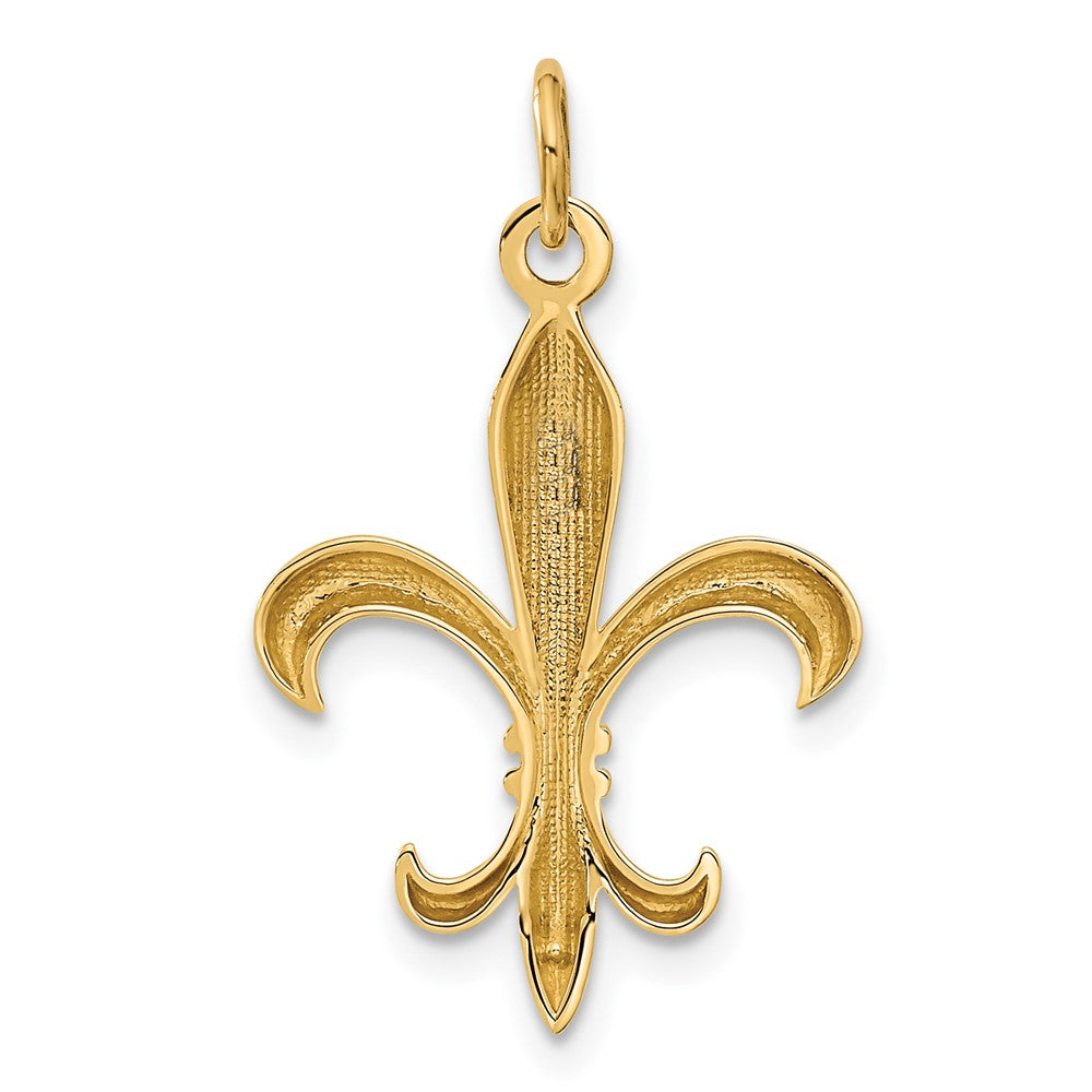 Gold Polished Flue de lis Pendants