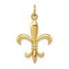 Gold Polished Flue de lis Pendants