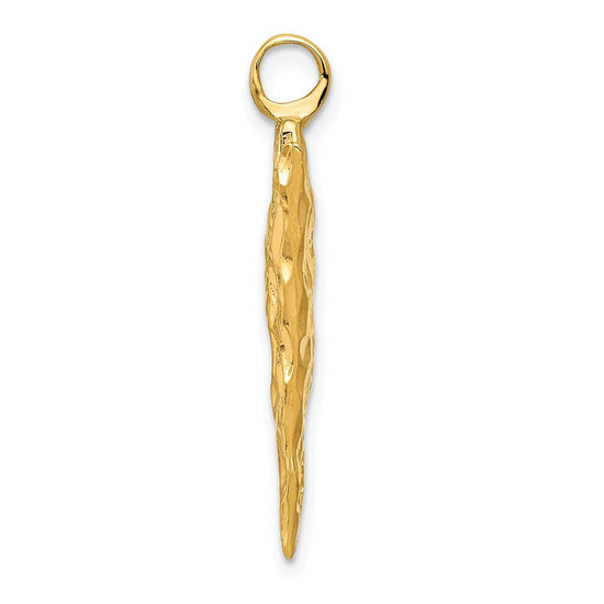 Gold Polished Arrow Pendants