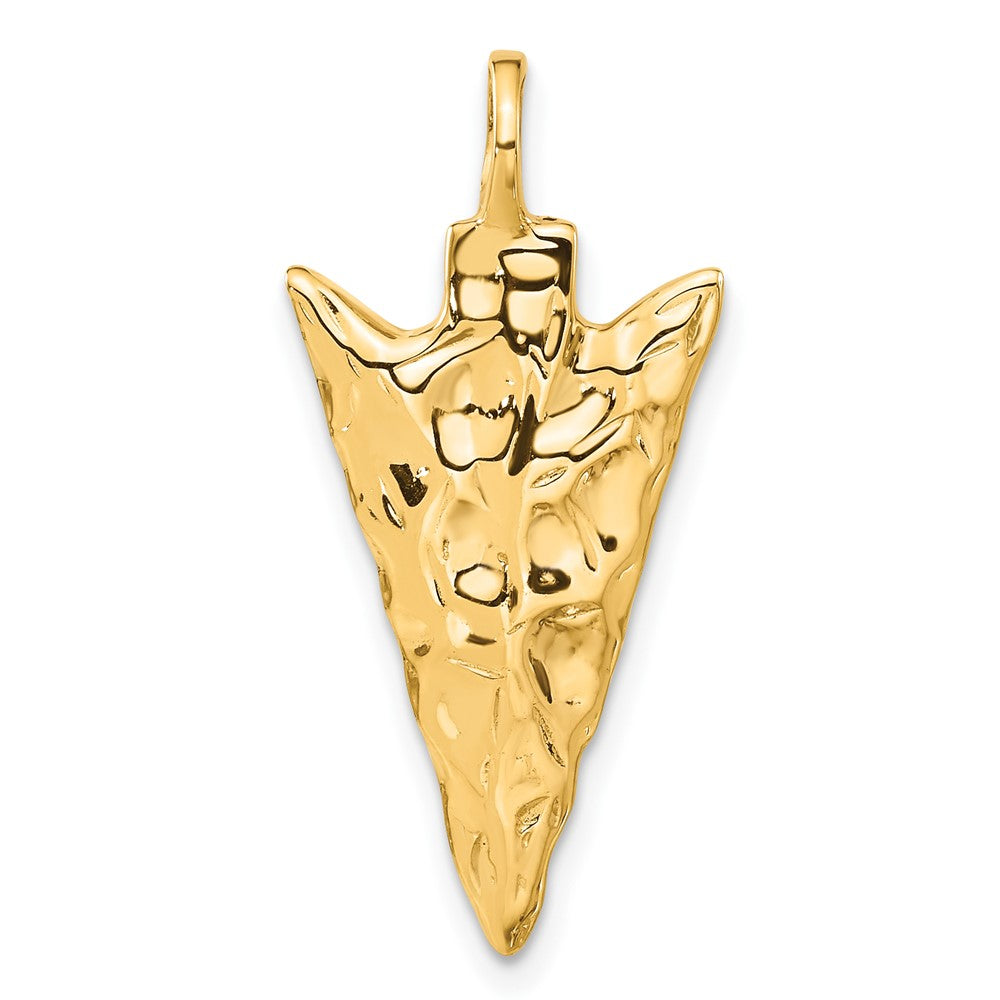 Gold Polished Arrow Pendants