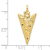 Gold Polished Arrow Pendants