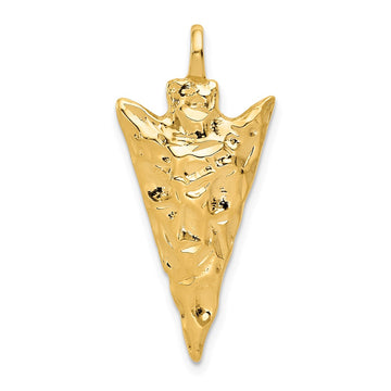 Gold Polished Arrow Pendants