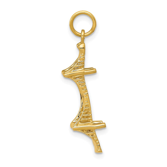 Gold Polished Mackinac Pendant