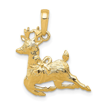 Gold Polished Christmas Pendants