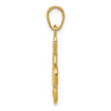 Gold 3D Treble Clef Charm