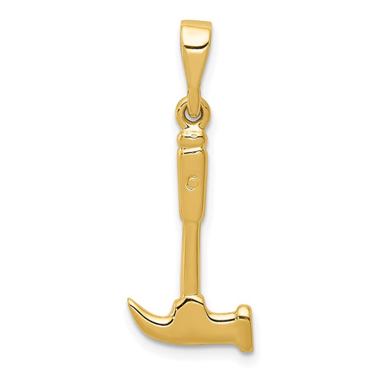 Gold Polished Tool Pendants