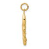 Gold Polished Flue de lis Pendants