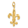 Gold Polished Flue de lis Pendants