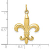 Gold Polished Flue de lis Pendants