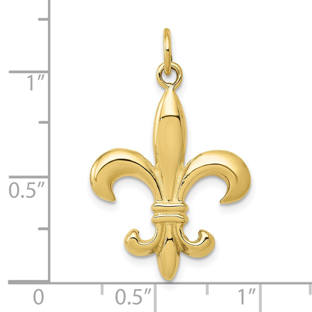 Gold Polished Flue de lis Pendants