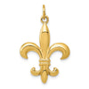 Gold Polished Flue de lis Pendants