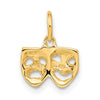 Gold Comedy/Tragedy Charm