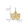 Gold Comedy/Tragedy Charm