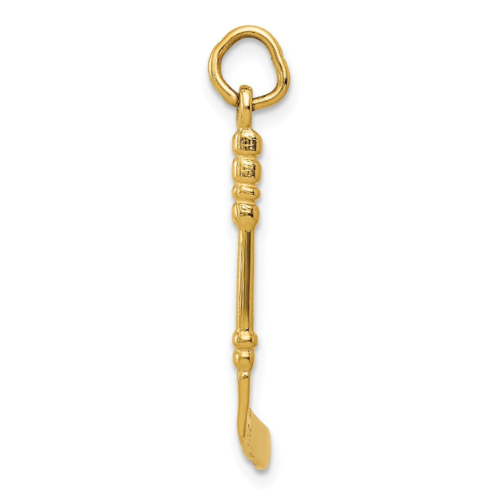 Gold Polished Hockey Pendants