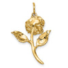 Gold Polished Flower Pendants