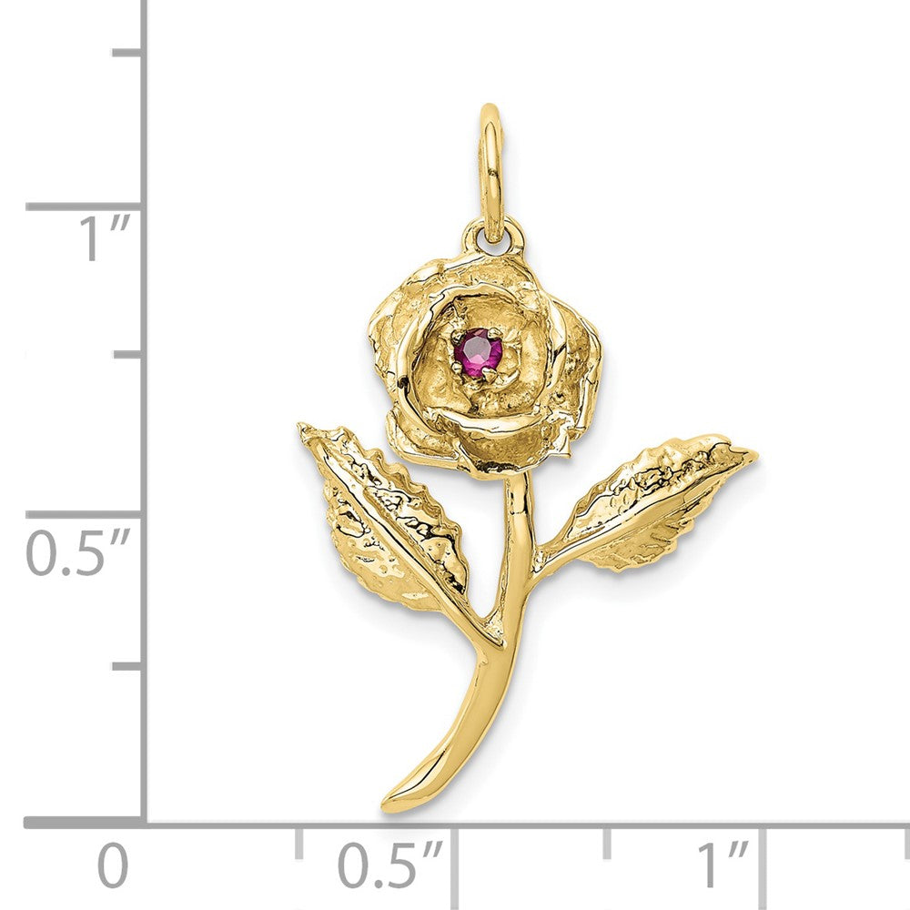 Gold Polished Flower Pendants