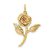 Gold Polished Flower Pendants