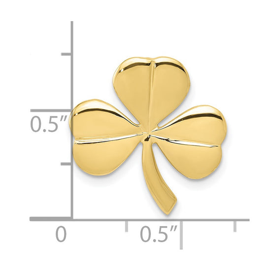 Gold Shamrock Chain Slide
