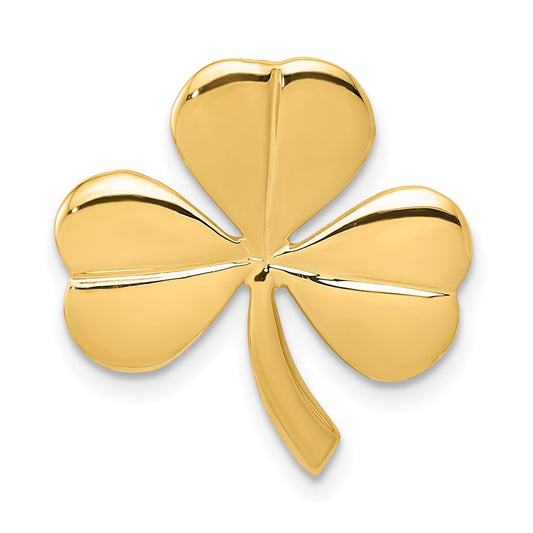 Gold Shamrock Chain Slide
