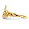 Gold Polished Claddagh Rings