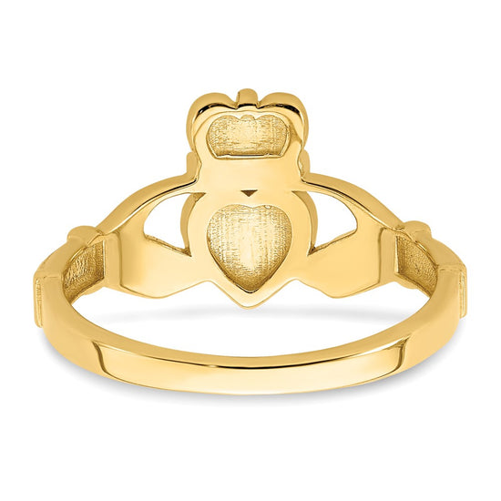 Gold Polished Claddagh Rings