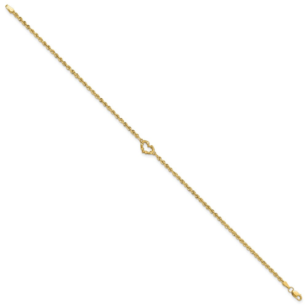 Gold Heart Anklets