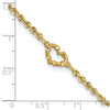 Gold Heart Anklets