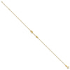 10k Polished Arrow 9 inch Plus 1 inch Extender - Total 10 inch Anklet