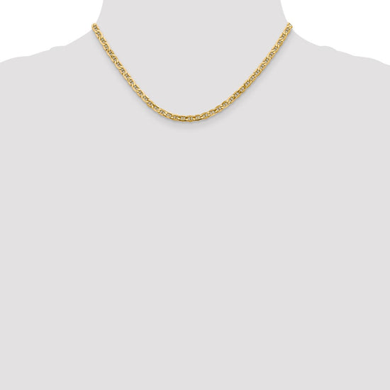 Gold (10K & 14K) Semi-Solid Anchor Chain