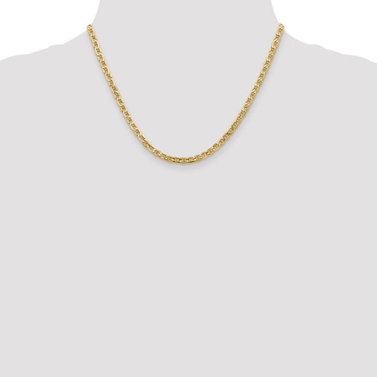 Gold (10K & 14K) Semi-Solid Anchor Chain