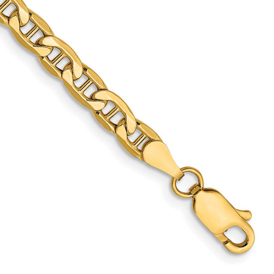 Gold (10K & 14K) Semi-Solid Anchor Chain
