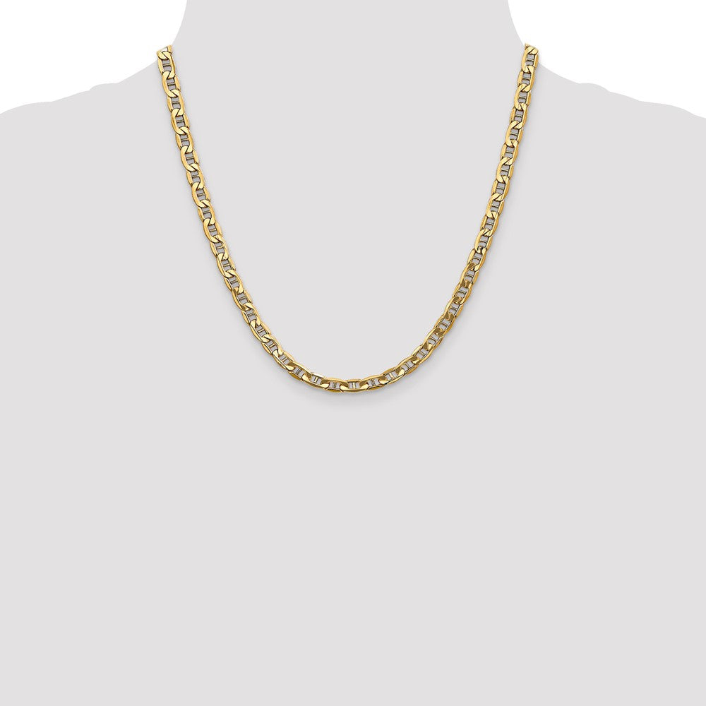 Gold (10K & 14K) Semi-Solid Anchor Chain