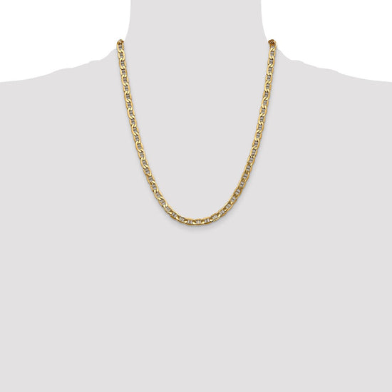 Gold (10K & 14K) Semi-Solid Anchor Chain