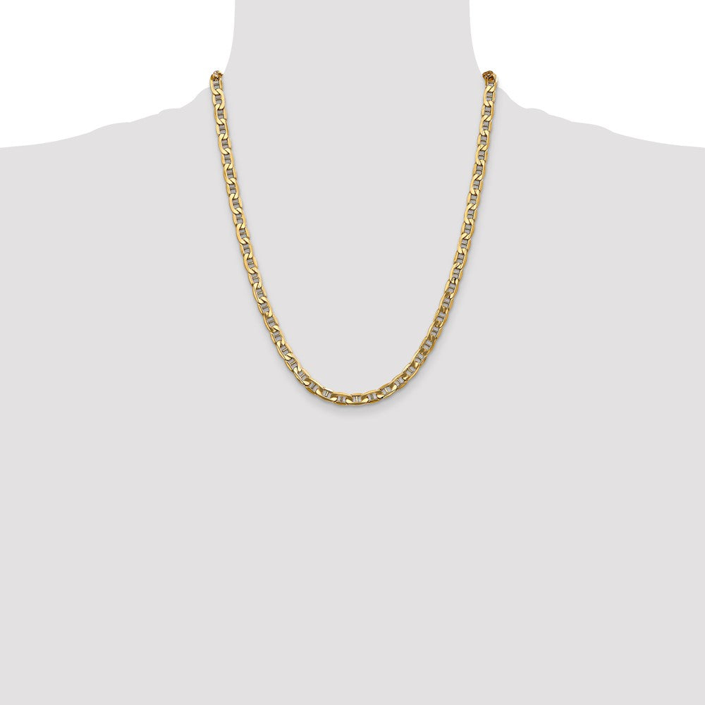 Gold (10K & 14K) Semi-Solid Anchor Chain