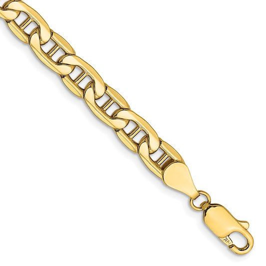 Gold (10K & 14K) Semi-Solid Anchor Chain
